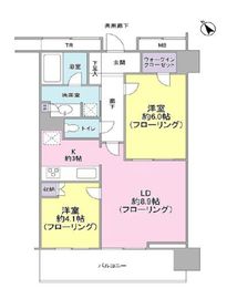 プリズムタワー 10階 間取り図