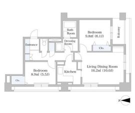 港南ハイツ 1410 間取り図