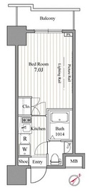 レジディア東銀座 314 間取り図