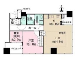 東京タイムズタワー 707 間取り図