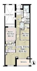 パークコート市ヶ谷ノーブルヒルズ 3階 間取り図