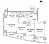 ミレニアムガーデンコート 4階 間取り図