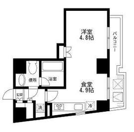 アーバンパーク麻布十番 805 間取り図