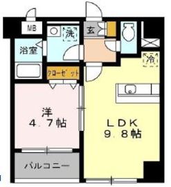 六本木レジデンス 302 間取り図