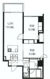 アーデン芝公園 1401 間取り図