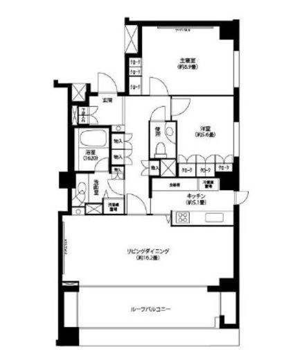 一番町マナーハウス 8階 間取り図