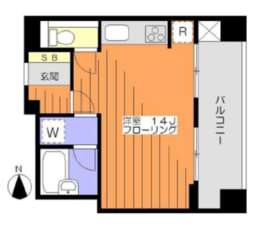 西麻布フォレストプラザ 4階 間取り図