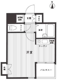 エルフラット新富町 3階 間取り図