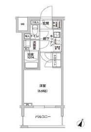 ラクラス幡ヶ谷 202 間取り図