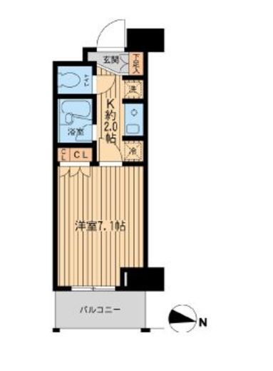 エコロジー東陽町 809 間取り図