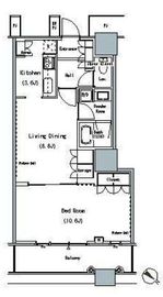 ザ・東京タワーズ ミッドタワー 18階 間取り図