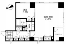 プレイアデ虎ノ門 501 間取り図