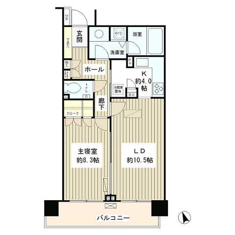 アクアシティ芝浦 1008 間取り図