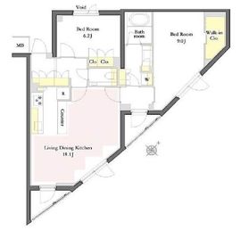 プライムメゾン代官山 406 間取り図