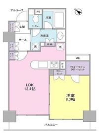 LaSante五反田 1006 間取り図