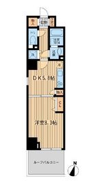 KDXレジデンス幡ヶ谷 406 間取り図