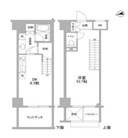 コンフォリア東中野DEUX 103 間取り図