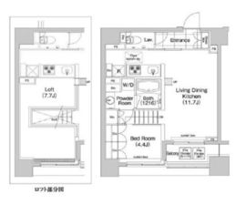 コンフォリア新川 1106 間取り図