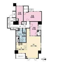 セントラルレジデンス外苑西通り 7階 間取り図