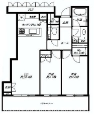 パークタワー目黒 25階 間取り図