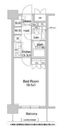 コンフォリア両国サウス 806 間取り図