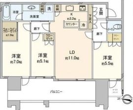 スカイズタワー＆ガーデン 23階 間取り図