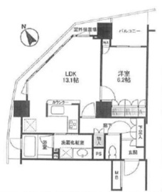 ドレッセ目黒インプレスタワー 10階 間取り図