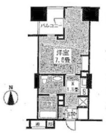 クオリア神南フラッツ 12階 間取り図