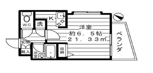 パレステュディオ渋谷イースト 6階 間取り図