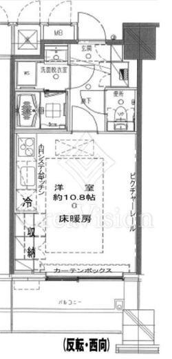ラ・トゥール新宿 807 間取り図