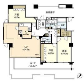 神宮前五丁目ブランシェ 4階 間取り図