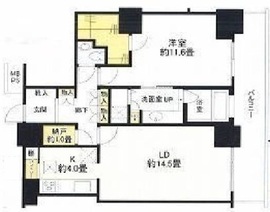 Wコンフォートタワーズ EAST 20階 間取り図