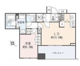 勝どきザ・タワー 42階 間取り図