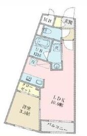 エスペランサ北参道 303 間取り図