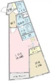 エスペランサ北参道 206 間取り図