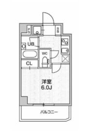 コンシェリア新橋 6階 間取り図