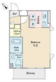 ラルーチェ麻布台 206 間取り図