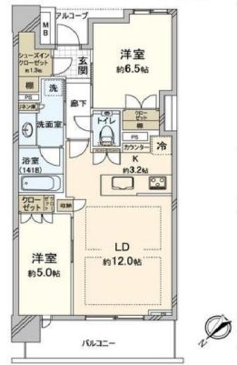パークホームズ豊洲ザ・レジデンス 16階 間取り図