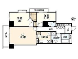 ソプラタワー 15階 間取り図