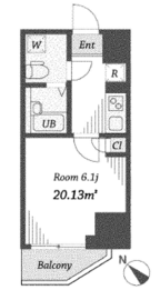 ダイヤモンドタワー西小山 904 間取り図