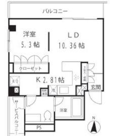 オークウッドハウス 304 間取り図