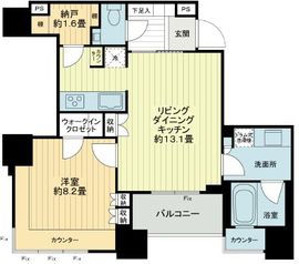 ザ・ヒルトップタワー高輪台 21階 間取り図