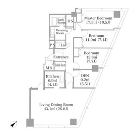 ニチレイ東銀座レジデンス 2001 間取り図