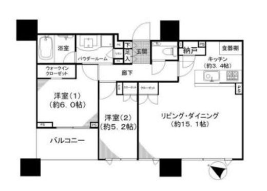 グランドミレーニア タワー＆スイート 17階 間取り図