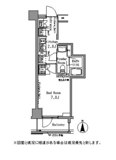 パークアクシス秋葉原 505 間取り図