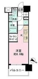 ザ・パークハビオ目黒 1102 間取り図