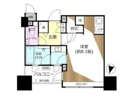 クオリア広尾 3階 間取り図