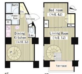 パークヒルズ赤坂 001 間取り図