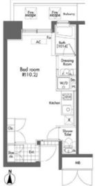 プライムアーバン初台 411 間取り図