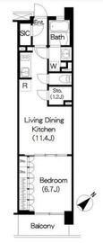 ブリリアイスト三軒茶屋 i226 間取り図